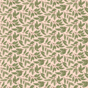 Prairie Christmas by Poppie Cotton - Pine Boughs Natural image 0