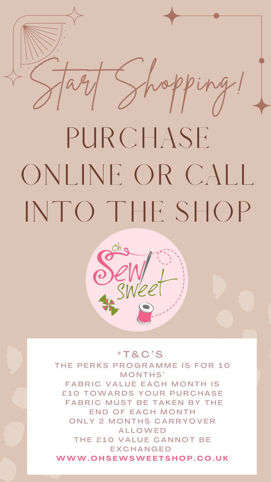 Oh Sew Sweet 50% free PERKS Program - £200 image 1