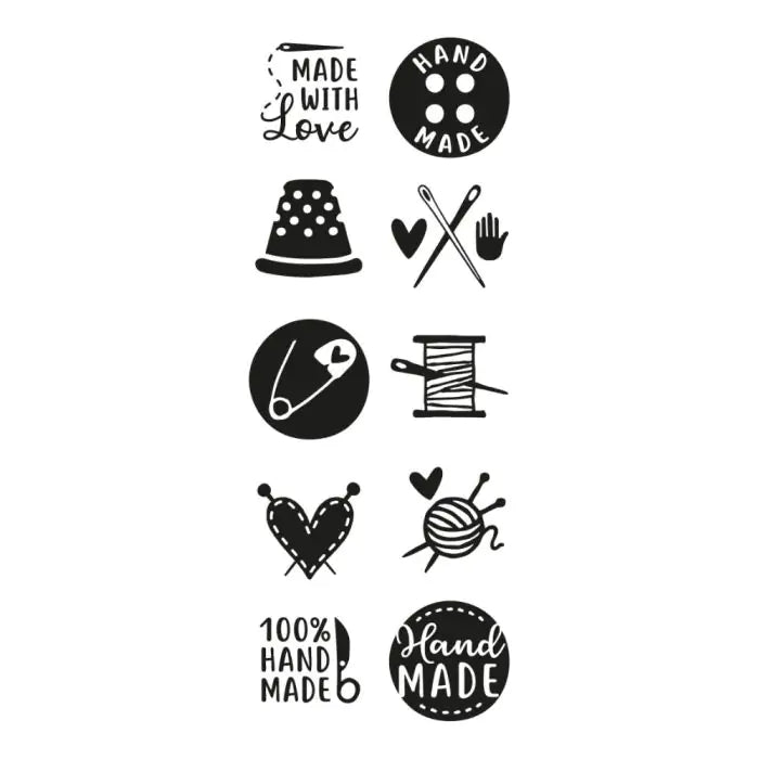 Little NIO Handmade stamps with Textile Ink