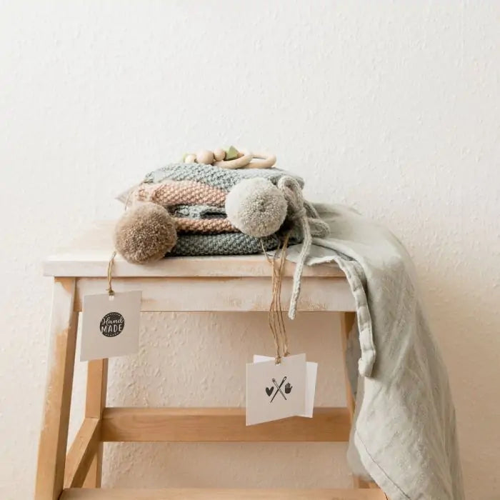 Little NIO Handmade stamps with Textile Ink