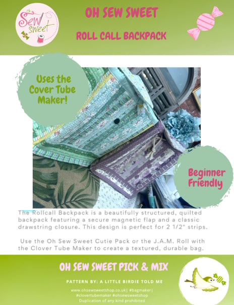 NEW Roll Call Backpack Pattern - Printed Version