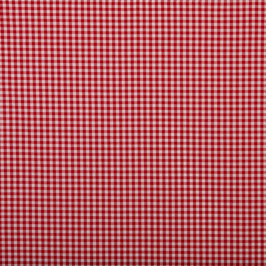 Red/white Yarn Dyed Small Gingham Check from Kobenz by Modelo Fabrics