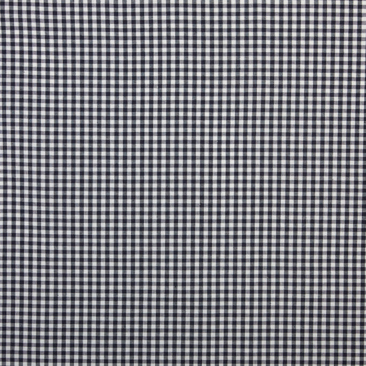 Navy/white Yarn Dyed Small Gingham Check from Kobenz by Modelo Fabrics