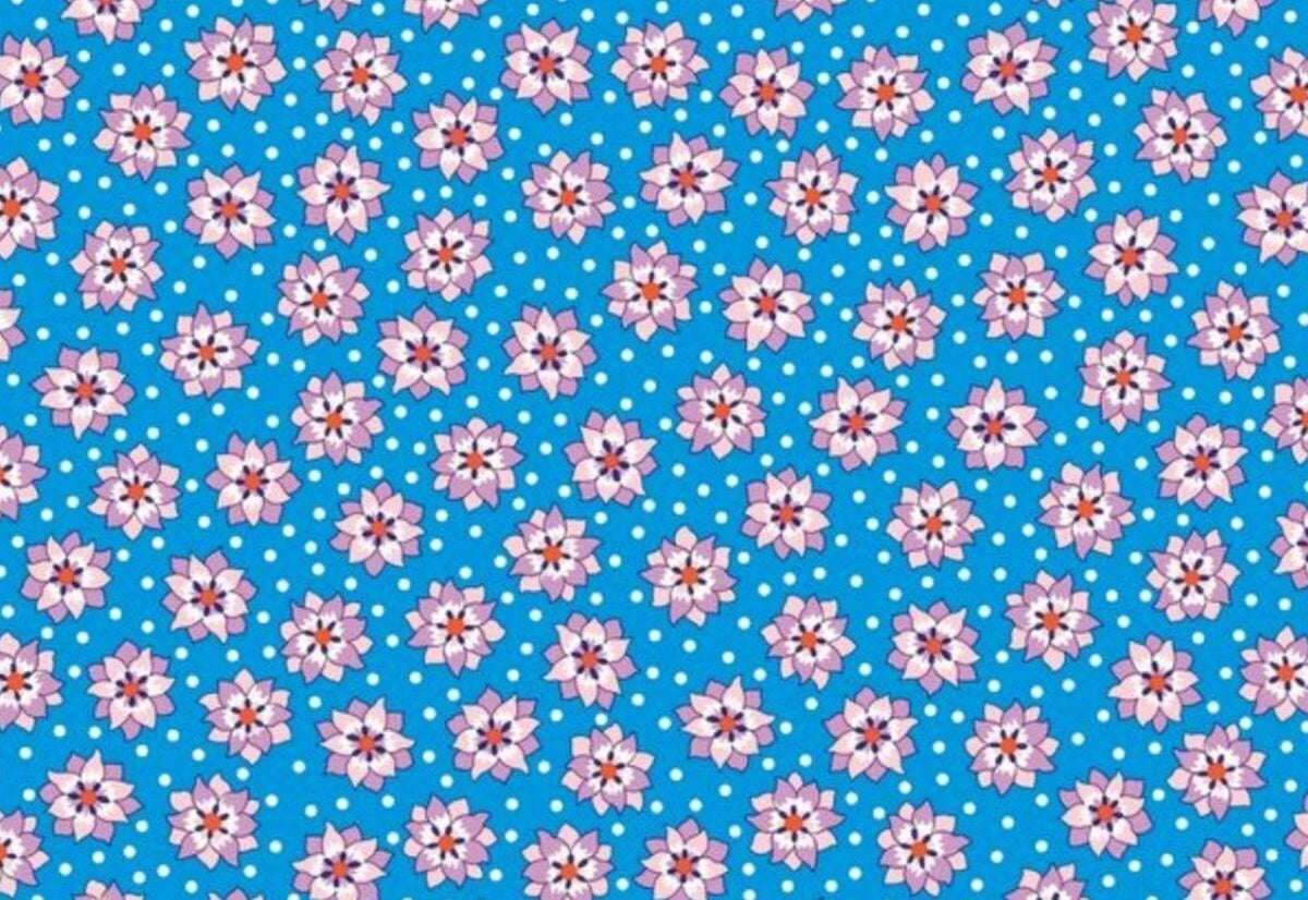 Liberty Postcard From Paradise - Lotus Spot Blue