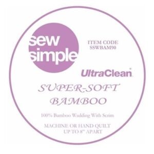 Sew Simple Super Soft 100% Bamboo Wadding 90" wide