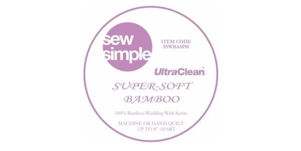 Sew Simple Super Soft 100% Bamboo Wadding 90" wide