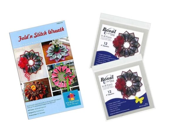 fold n stitch wreath kit