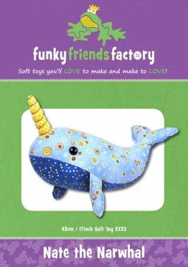 Nate Narwhal - Funky Friends Factory Pattern