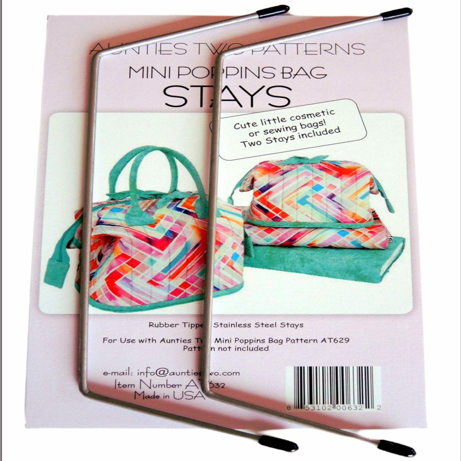 Little Poppins Bag Stays 2pcs  Kimz Sewing  Patchwork Centre