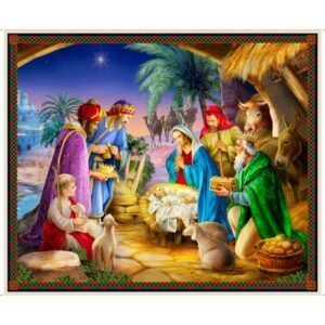 QT Fabrics The Nativity 36" Panel