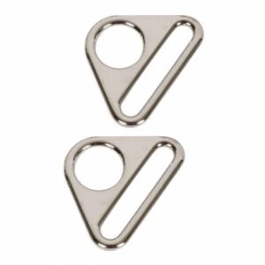 ByAnnie Triangle Ring Flat 1" Nickel Set of Two