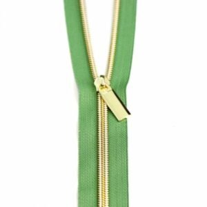 Sallie Tomato 3YD Zipper - Magnolia/Gold