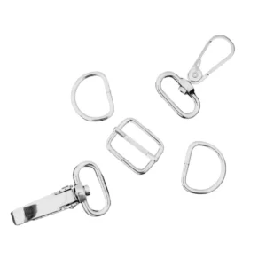 Bag Hardware Set 1" - Silver