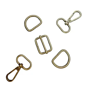 Bag Hardware Set 1" - Antique Brass