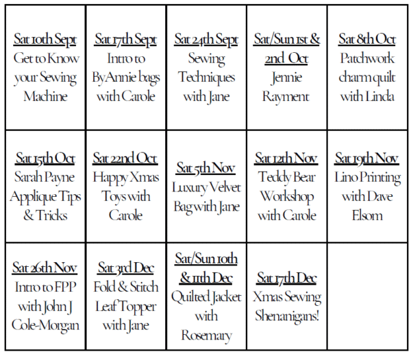WORKSHOPS AT A GLANCE - Image 2