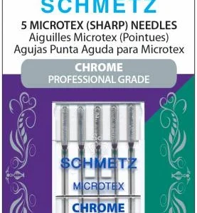 Chrome Microtex Schmetz Needle Size 70/10