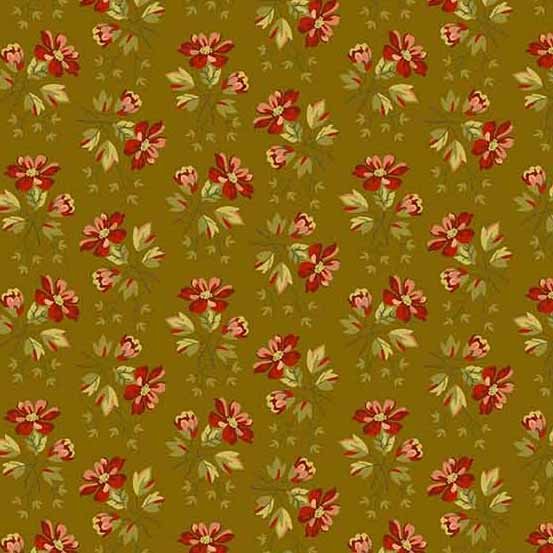 Primrose By Edyta Sitar for Andover Wildflower Deep Ochre Oh Sew