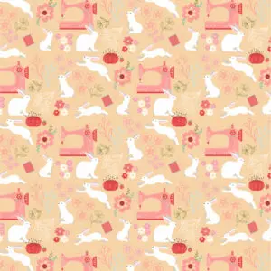 Poppie Cotton -Poppies Patchwork Club - Beatrix Cream