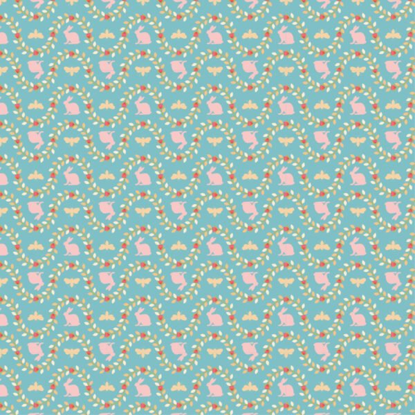 Poppie Cotton -Poppies Patchwork Club - Benjamin Blue