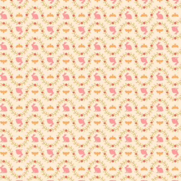 Poppie Cotton -Poppies Patchwork Club - Benjamin Cream