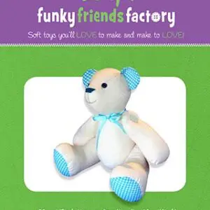 Signature Bear, Calico Teddy Bear- Funky Friends Factory Pattern