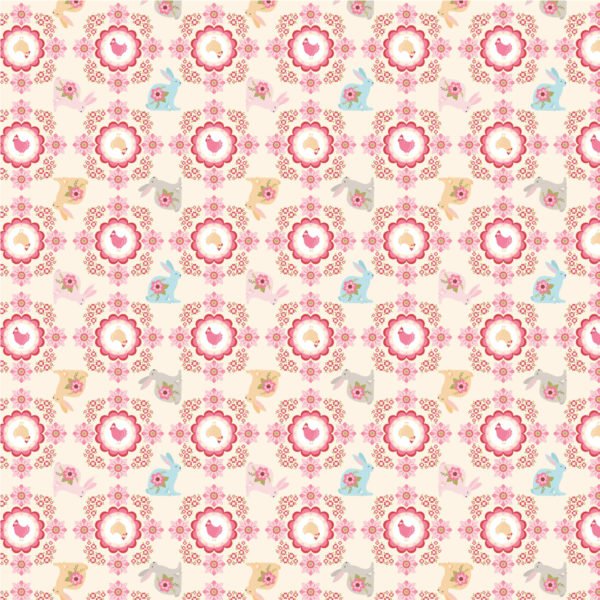 Poppie Cotton -Poppies Patchwork Club - Flopsy & Mopsy Cream