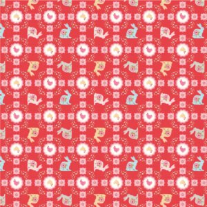 Poppie Cotton -Poppies Patchwork Club - Flopsy & Mopsy Red