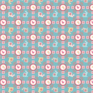 Poppie Cotton -Poppies Patchwork Club - Flopsy & Mopsy Blue