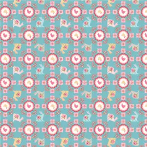 Poppie Cotton -Poppies Patchwork Club - Flopsy & Mopsy Blue