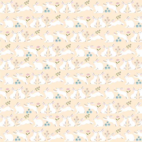 Poppie Cotton -Poppies Patchwork Club - Peter Rabbit Cream