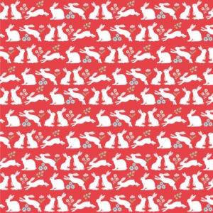 Poppie Cotton -Poppies Patchwork Club - Peter Rabbit Red