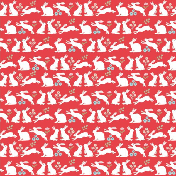 Poppie Cotton -Poppies Patchwork Club - Peter Rabbit Red