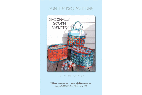 Diagonally Woven Baskets- Aunties Two Bag Pattern