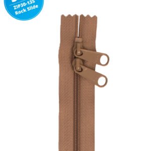 30" Handbag Zippers Double Slide - Rock Slide