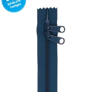 30" Handbag Zippers Double Slide - Twilight