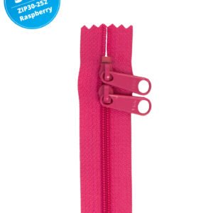 30" Handbag Zippers Double Slide - Raspberry
