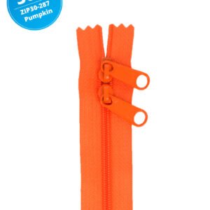 30" Handbag Zippers Double Slide - Pumpkin