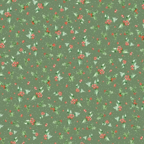 One Snowy Day by Wrendale Designs - Holly - Dark Green