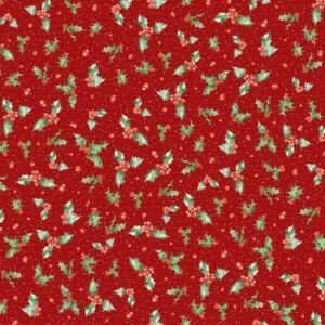 One Snowy Day by Wrendale Designs - Holly - Dark Red