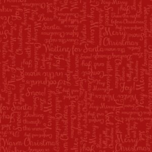 One Snowy Day by Wrendale Designs -Christmas Greetings - Dark Red