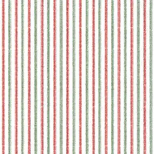 One Snowy Day by Wrendale Designs - Stripe - Red/Green