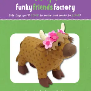 NEW Harmony The Highland Cow- Funky Friends Factory Pattern