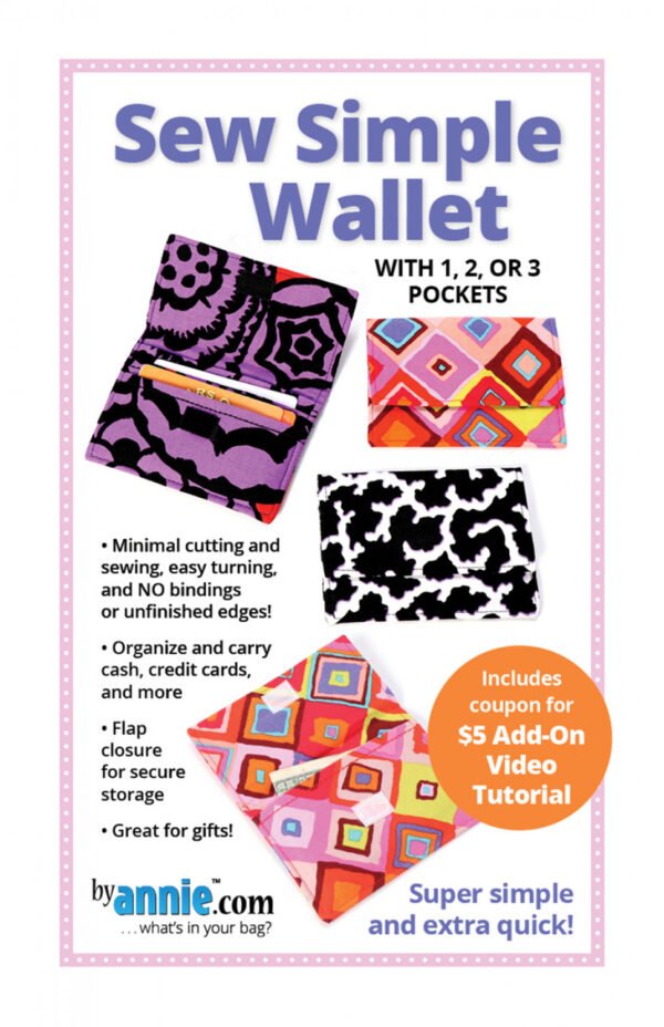 Sew Simple Wallet - Pattern From ByAnnie