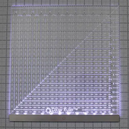 Carolina Moore Glow Ruler 12-1/2in Square  (Right Hand)