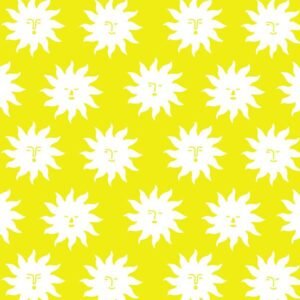 Figo Fabrics - Far and Wide - Suns in Yellow