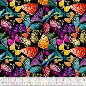 Gardenia by Sally Kelly - Flutter Black