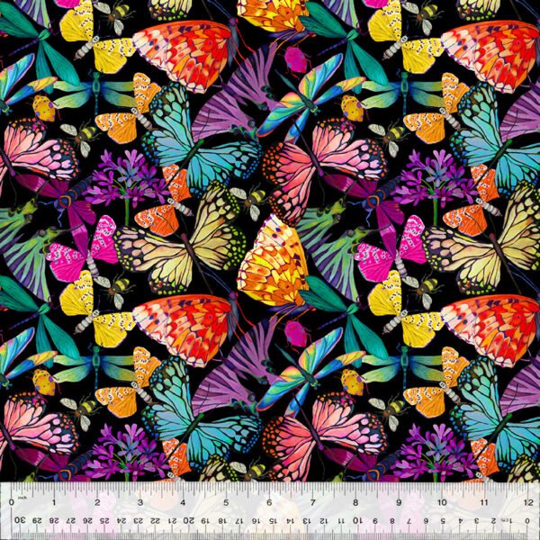 Gardenia by Sally Kelly - Flutter Black