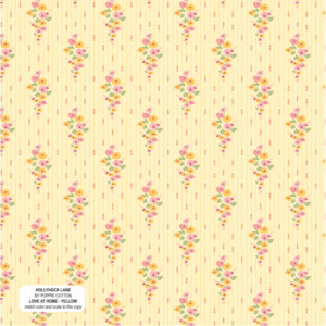 Poppie Cotton Hollyhock Lane - Love At Home Yellow