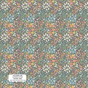 Poppie Cotton Hollyhock Lane - So Dear Grey