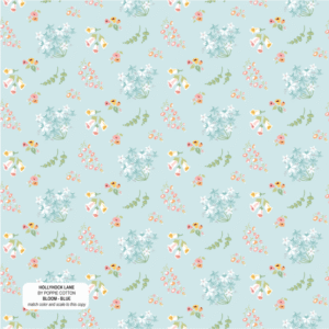 Poppie Cotton Hollyhock Lane - Bloom Blue